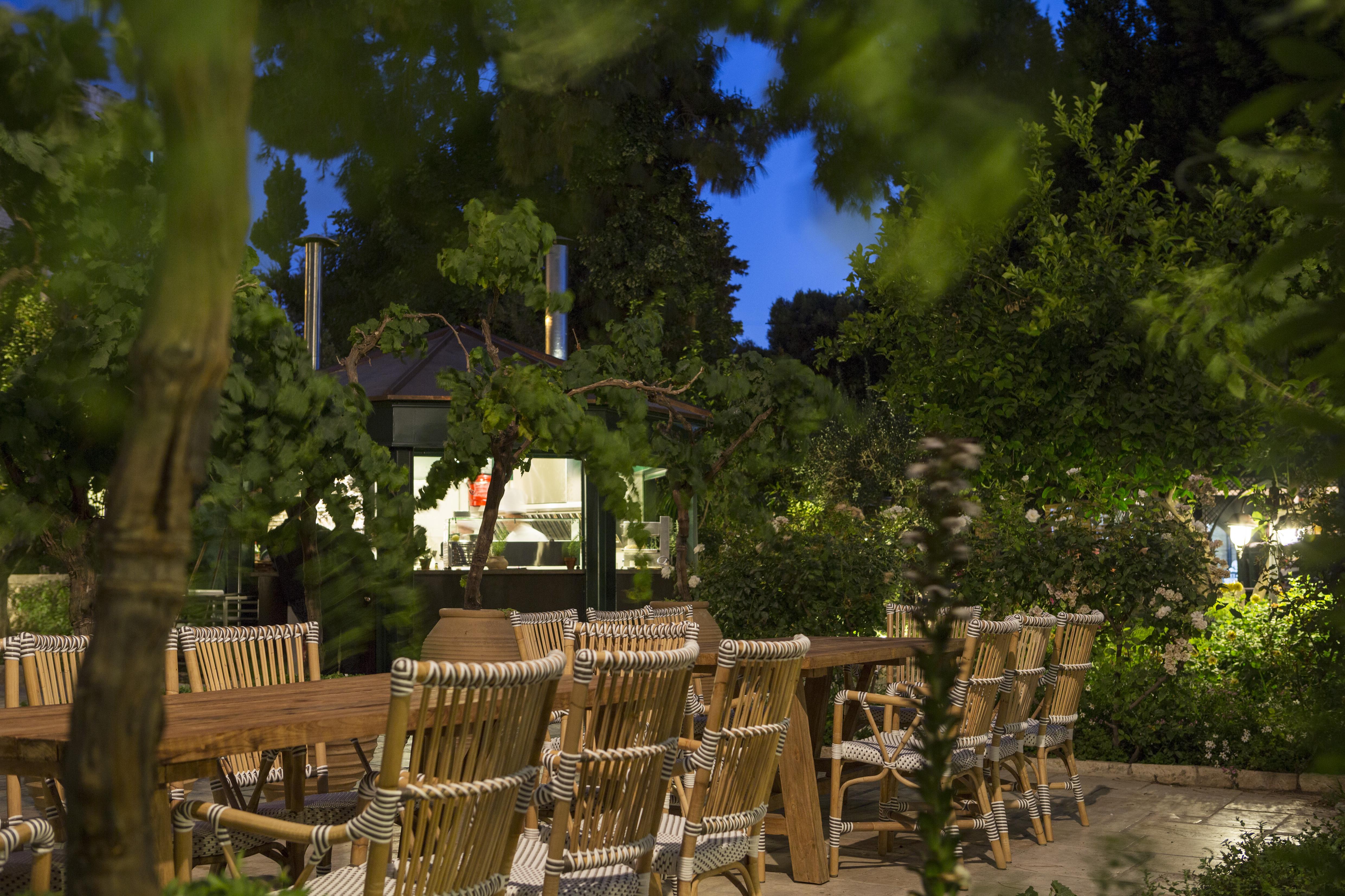 The American Colony Hotel - Small Luxury Hotels Of The World Jerusalem Exterior photo The garden at the restaurant