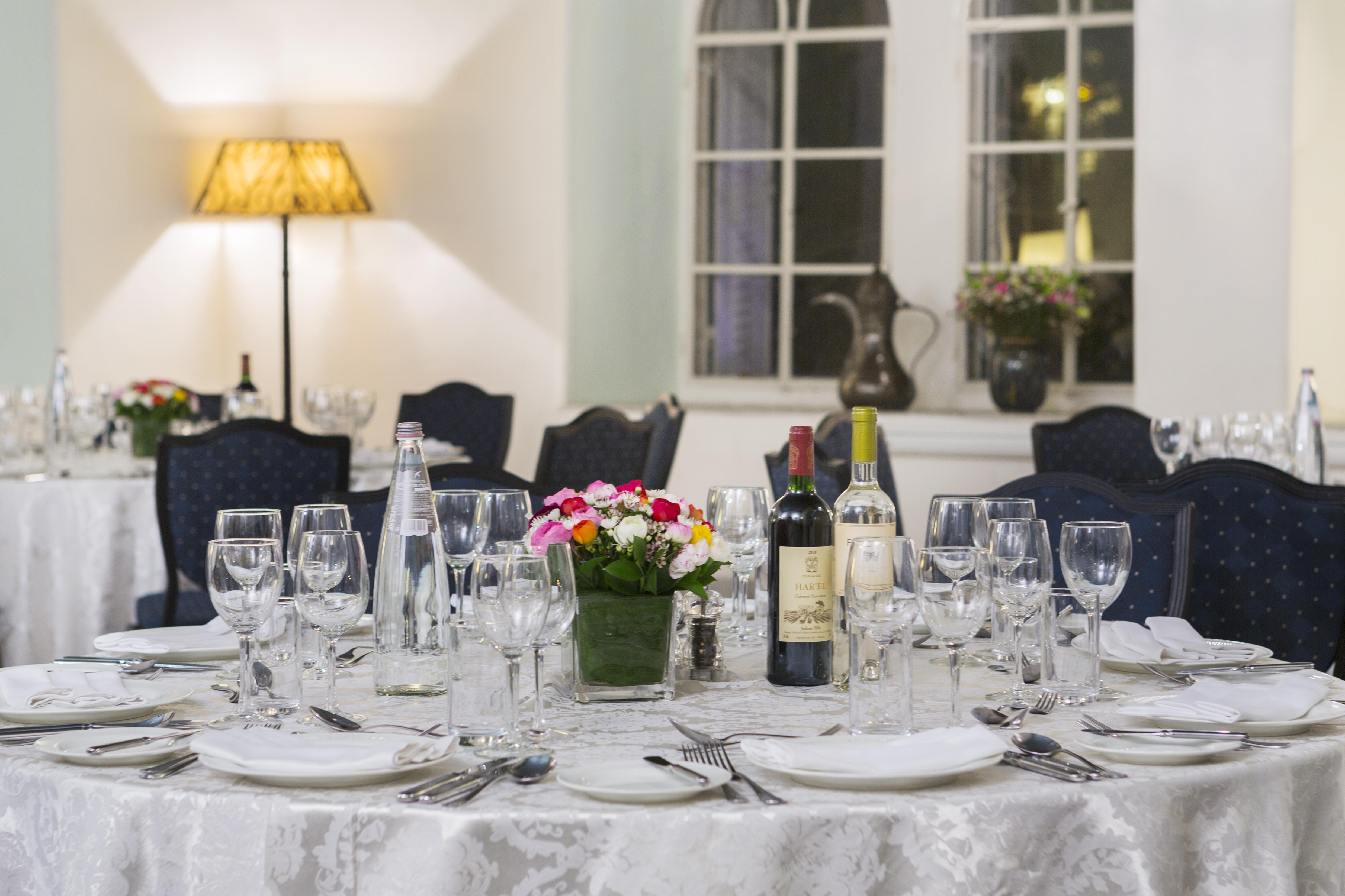 The American Colony Hotel - Small Luxury Hotels Of The World Jerusalem Exterior photo A table set for a formal dinner